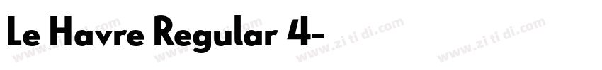 Le Havre Regular 4字体转换